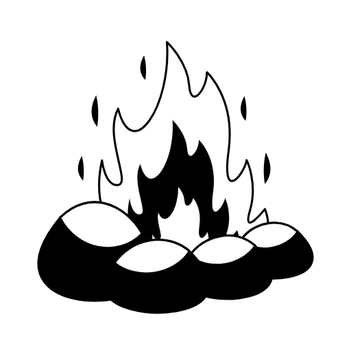 😗 Эмодзи «Чёрно-белая "Зима"» для Telegram