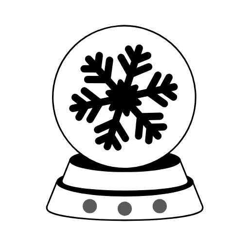 👨 Эмодзи «Чёрно-белая "Зима"» для Telegram