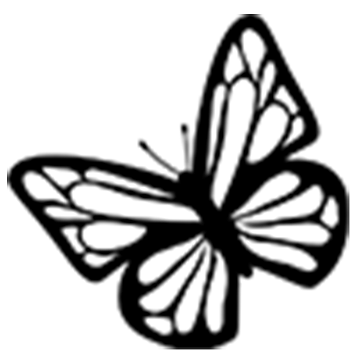 🦋 Стикер «Black and White» для Telegram