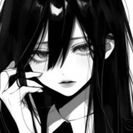 👩 Стикер «Black and White» для Telegram