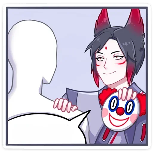 🤡 Стикер «Тëмный Хидэ без надписей» для Telegram