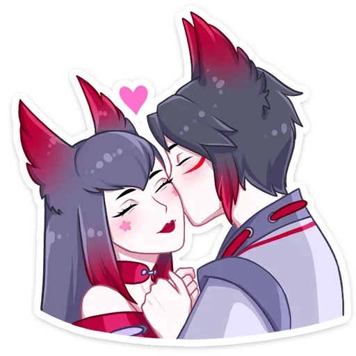 😘 Стикер «Тëмный Хидэ без надписей» для Telegram