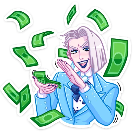 🤑 Стикер «Бланш» для Telegram