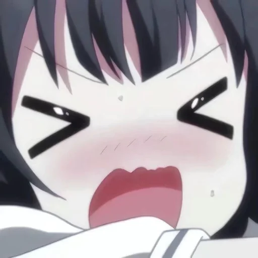 Стикерпак black anime girl для Telegram