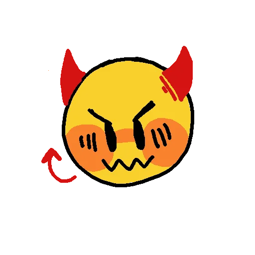 😈 Стикер «blessed» для Telegram