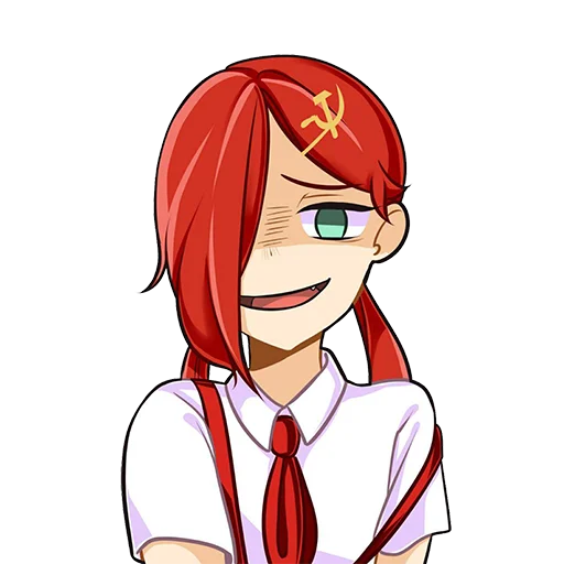 😤 Стикер «комунизм тян» для Telegram