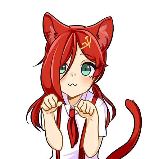 😺 Стикер «комунизм тян» для Telegram