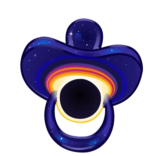 🍼 Стикер «Bling Binky» для Telegram