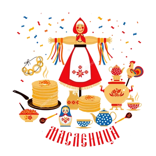 🥞 Стикер «Масленица» для Telegram