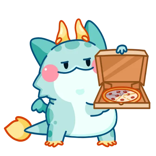 🍕 Стикер «Дракон Близз» для Telegram