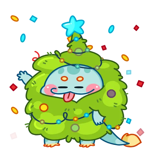 🎄 Стикер «Дракон Близз» для Telegram