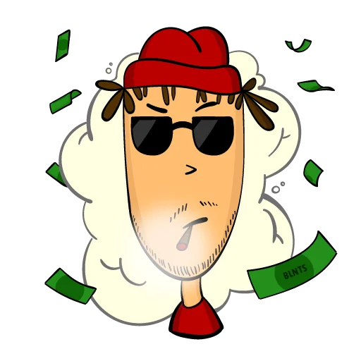 😎 Стикер «BLNTS» для Telegram