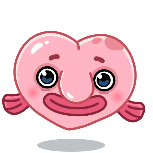 ❤️ Стикер «Blobfish» для Telegram