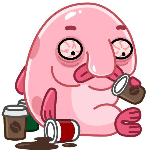 ☕️ Стикер «Blobfish» для Telegram