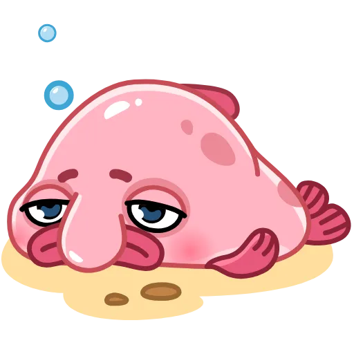 😪 Стикер «Blobfish» для Telegram