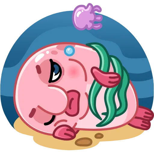 😴 Стикер «Blobfish» для Telegram
