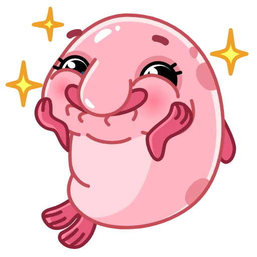 ☺️ Стикер «Blobfish» для Telegram