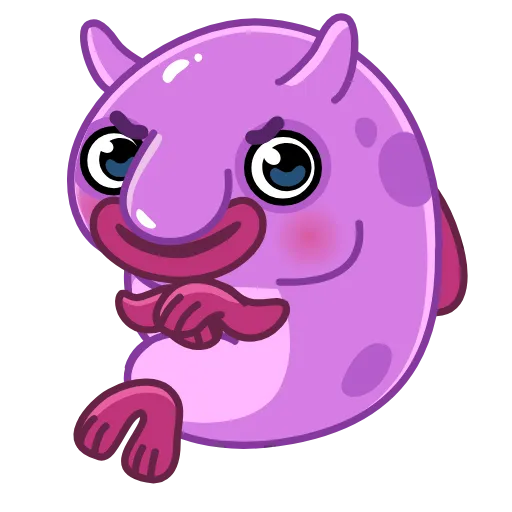 😈 Стикер «Blobfish» для Telegram