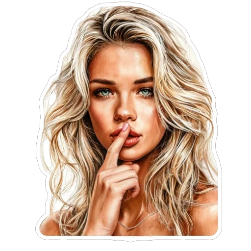 😶 Стикер «Blonde» для Telegram