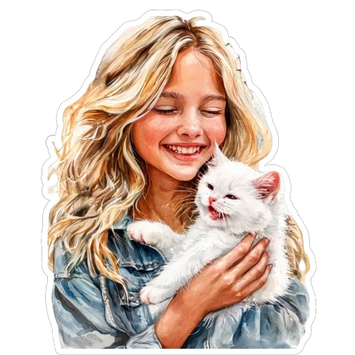 🐈 Стикер «Blonde» для Telegram