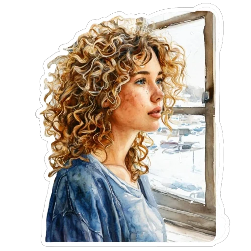 🪟 Стикер «Blonde» для Telegram