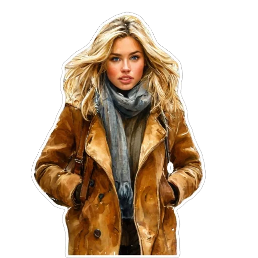 🧥 Стикер «Blonde» для Telegram