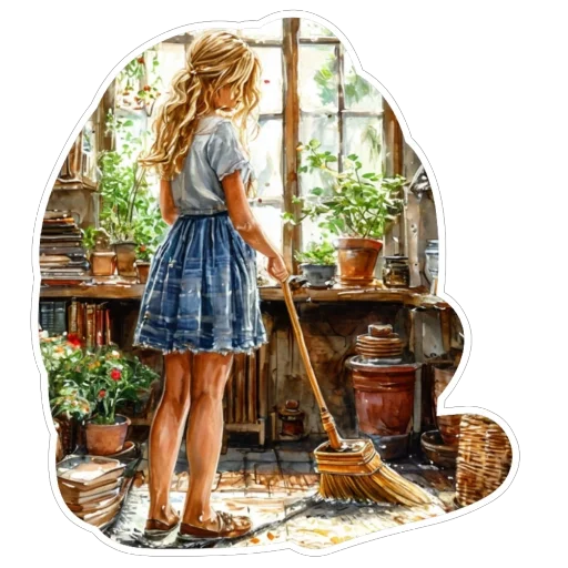 🌱 Стикер «Blonde» для Telegram