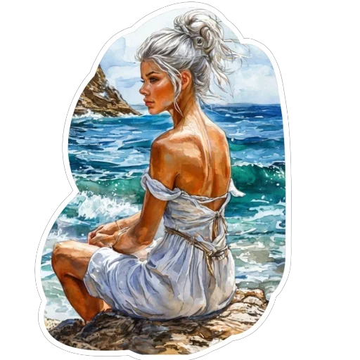 🌊 Стикер «Blonde» для Telegram