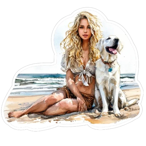 🐶 Стикер «Blonde» для Telegram