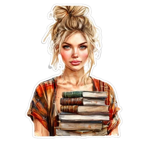 📚 Стикер «Blonde» для Telegram