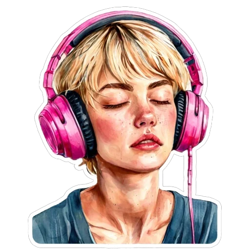 🎧 Стикер «Blonde» для Telegram