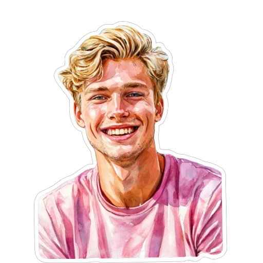 🧍‍♂️ Стикер «Blonde» для Telegram