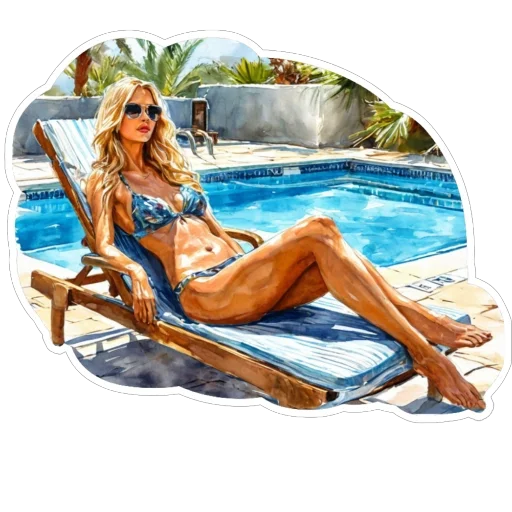 🌊 Стикер «Blonde» для Telegram