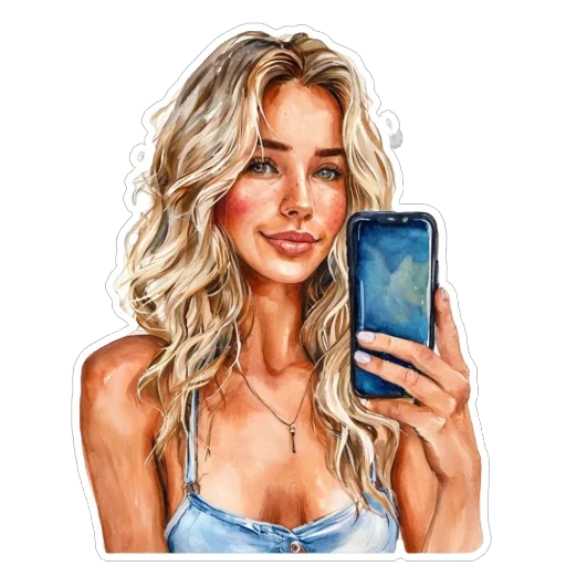🤳 Стикер «Blonde» для Telegram