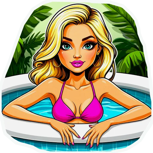 🧖‍♀️ Стикер «The blonde is cool» для Telegram