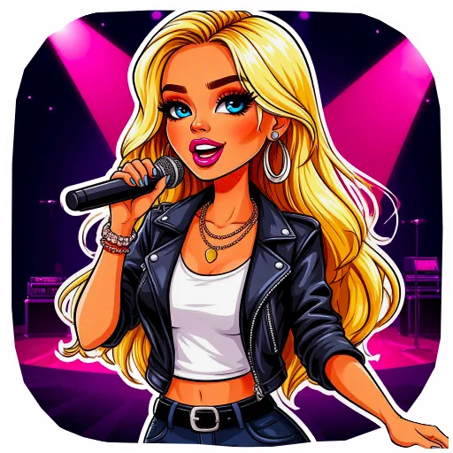 🎤 Стикер «The blonde is cool» для Telegram