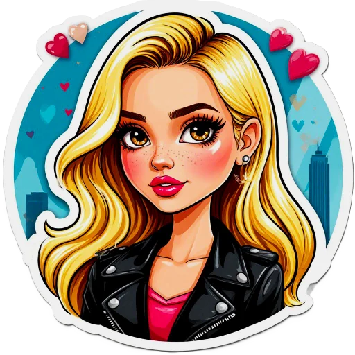Стикерпак The blonde is cool для Telegram