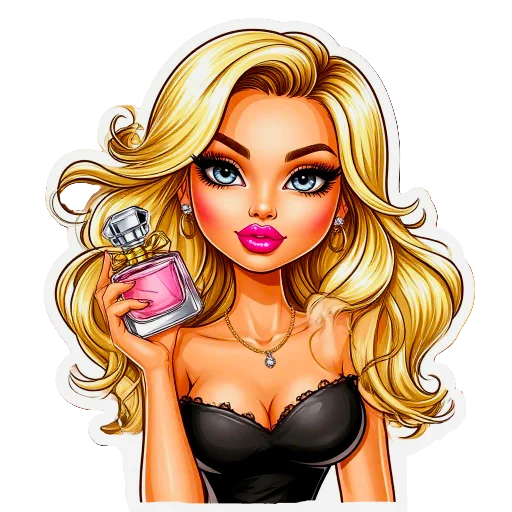 🧴 Стикер «The blonde is cool» для Telegram
