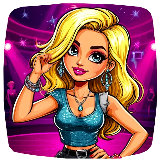 💃 Стикер «The blonde is cool» для Telegram