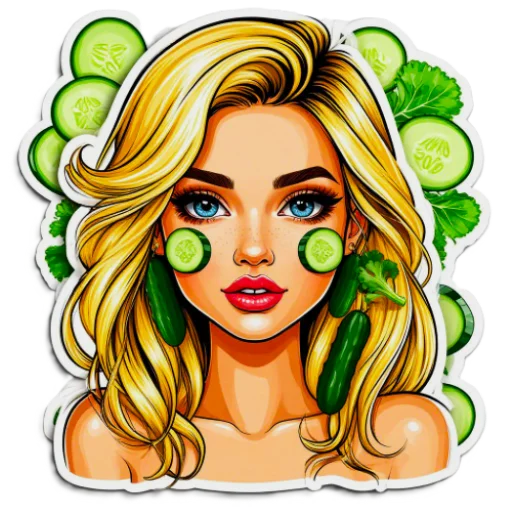 🧖‍♀️ Стикер «The blonde is cool» для Telegram