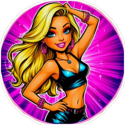 🎤 Стикер «The blonde is cool» для Telegram