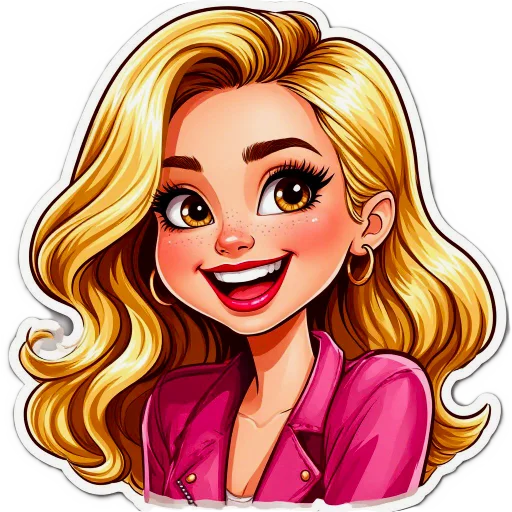 🤣 Стикер «The blonde is cool» для Telegram
