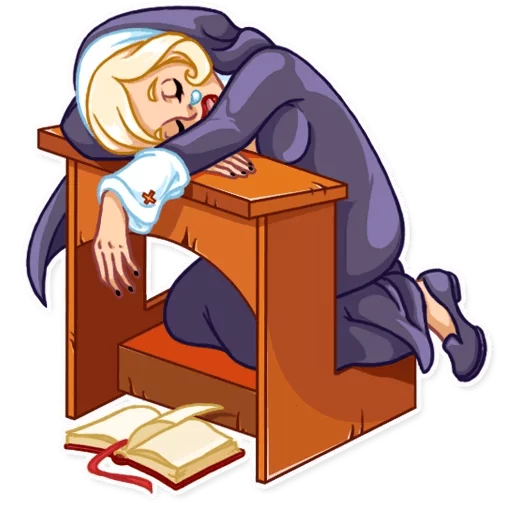 😪 Стикер «Naughty Nun» для Telegram