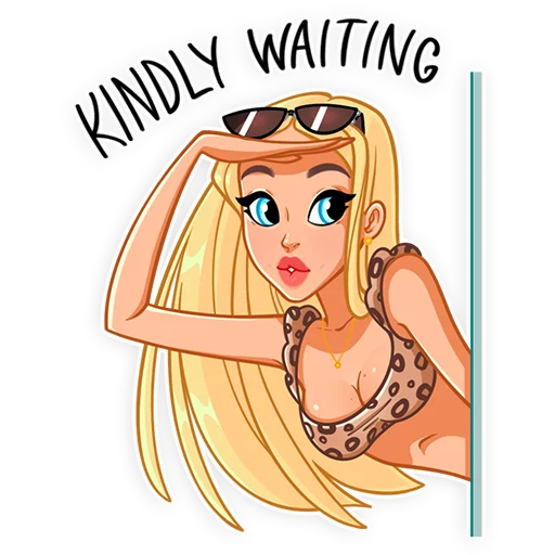 😌 Стикер «Blondychain» для Telegram
