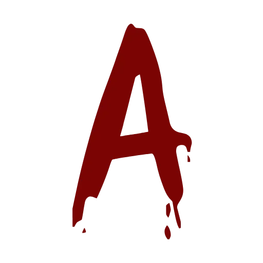 Стикерпак Bloody font для Telegram