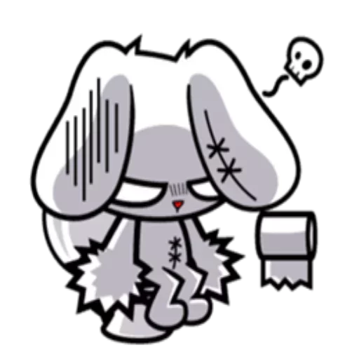 😕 Стикер «Bloody bunny» для Telegram