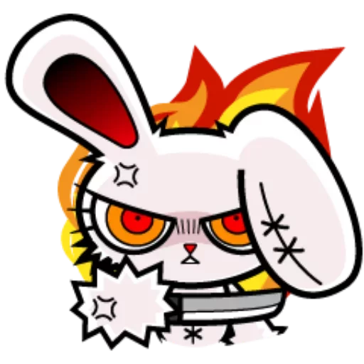 😡 Стикер «Bloody bunny» для Telegram