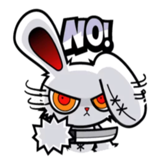 😡 Стикер «Bloody bunny» для Telegram