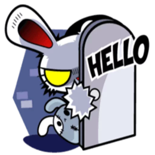 🙁 Стикер «Bloody bunny» для Telegram