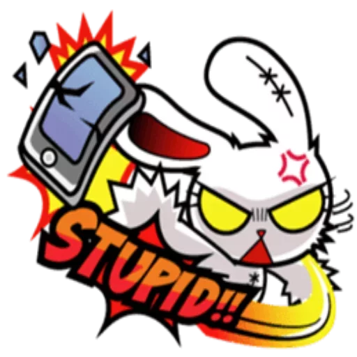 😡 Стикер «Bloody bunny» для Telegram